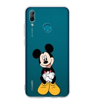 Huawei P Smart 2019  Kamera korumalı Kapak Mickey Mouse Tasarımlı  Şeffaf Kılıf