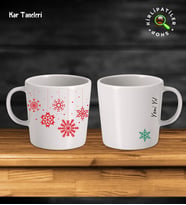 KirliPatiler Taş Kupa Fincan Üzeri Yeni Yıl Noel Baskılı (Model 5)