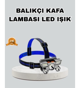 Gece Balıkçılığı İçin Led Kafa Lambası – Usb Şarjlı, 60° Ayarlanabilir Far