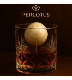 Perlotus Jupiter Seri Küre Granit Mermer Viski Taşı-Tekli 1 Adet  (Bej)