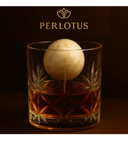 Perlotus Jupiter Seri Küre Granit Mermer Viski Taşı-Tekli 1 Adet  (Bej)