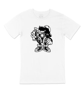 Spreyli Maskot Tişört