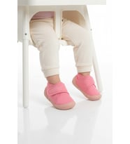 Ayakmod Gri Süet Cırtlı Bebek Panduf Ba&Ba 058989 B (Pembe)
