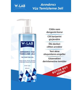 W-Lab Kozmetik Arındırıcı Yüz Temizleme Jeli 400 ML