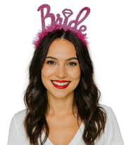 Gümüş Renk Bekarlığa Veda İtalik Yazı Alyanslı Bride Taç