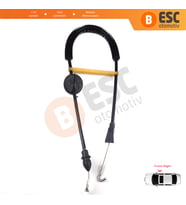 VW Caddy MK3 2K 2004-2015 Touran MK1 1T 2003-2015 2K0837114B İçin Ön Sağ Kapı İç Açma Teli 58 cm