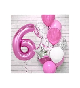 Fuşya Yaş Balon Set 6