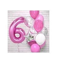 Fuşya Yaş Balon Set 6
