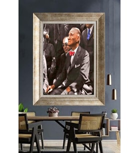 Gümüş Çerçeveli Atatürk Tablo ds375
