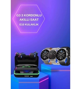 Yeni Nesil Akıllı Saat Ve Bluetooth Kulaklık Titreşim Bildirimleri Uyku Takibi