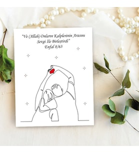 Takı Kartı - 14 Şubat Sevgililer Günü Tasarım - Şans Bilekliği, Anahtalık, Toka, Takı, İnci Küpe Kartı