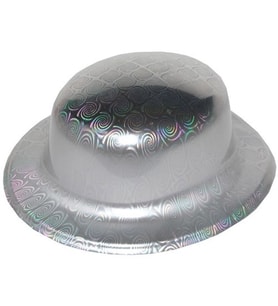 Periboia Gümüş Renk Hologramlı Plastik Yuvarlak Melon (Karışık)