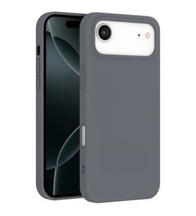 Coverzone iPhone 17 Pro ?le Uyumlu K?l?f Z-Mara Lansman Vieri Tam Koruma Arka Kapak Kamera Koruma �?k?nt?l? P�r�zs�z Y�zey Gri