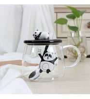 Livava Tembel Panda Cam Kupa, 9x8,5