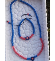 Superman Figürlü Kumboncuk Kolye ve Bileklik