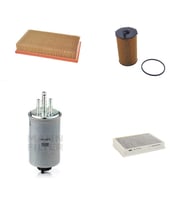 Bosch Filtre Bakım Seti Jaguar S-Type 2.7 D 2004-2008 Hava + Yağ F + Yakıt F. + Polen Mann