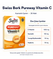 Swiss Bork Pureway C Vitamini ve Kuersetin 30 Adet