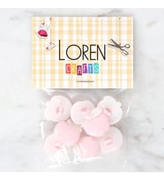 Loren Crafts Bebe Pembe 8'li Düğme - 3002