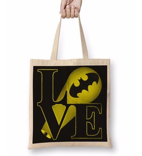 Batman Bat Love Bez Çanta Uzun Saplı