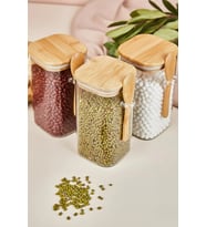 KAVANOZ BAMBU KAŞIKLI 500 ML (Standart)