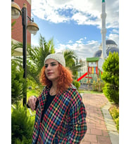 PUL PAYEETLİ PONPONLU TRİKO  KADIN BERE KIZ BERE (Beyaz)