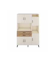 Hyperion Dolap 9 Raflı 2 Çekmeceli 6 Kapaklı 132x44x195 Aytaşı-Aytaşı/Çam