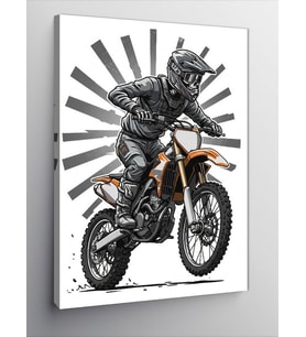 Kanvas Tablo Motorsiklet Ve Özgürlük