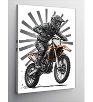 Kanvas Tablo Motorsiklet Ve Özgürlük