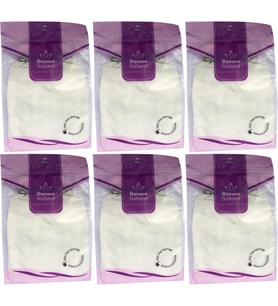 Derma Naturel Krep Lastikli Kese MS-20 (6 Lı Set)