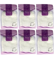 Derma Naturel Krep Lastikli Kese MS-20 (6 Lı Set)