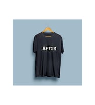 Oversize After Yazılı Tasarım Unisex T-shirt (Siyah)