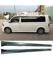 Vw Transporter T7 Yan Marşpiyel Seti Mat Siyah Plastik 2 Adet 2019 2020 2021