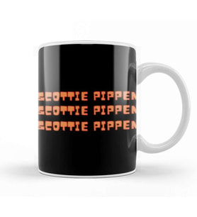 Scottie Pippen   Basketball gifts Vintage Retro Rainbow Quotes For BOYS AND Dad Kupa Bardak Porselen