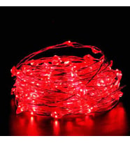 10 METRE BATTERY RED LED LİGHT 10 METRE PİLLİ KIRMIZI LED IŞIK KIRMIZI PİLLİ IŞIK DEKORASYON IŞIĞI