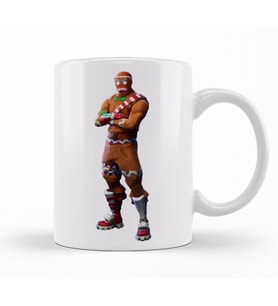 Fortnite Ginger Bread Man Kupa Bardak Porselen