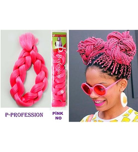 PRODİVA AFRİKA ÖRGÜSÜ SENTETİK SAÇ,RASTA SAÇI PINK NO