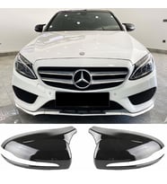 Mercedes C W205 Batman Yarasa Ayna Kapağı Piona Black ABS 2015-2019