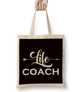 Life Coach Mentor Trainer Mindset Coaching Influencer Blog Bez Çanta Uzun Saplı