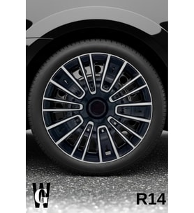 Daewoo 14 İnç Jant Kapağı (4 ADET) Siyah Gri C115