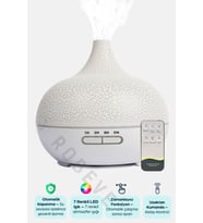 550 ml Otomatik Hava Nemlendirici ve Aroma Difüzör Beyaz