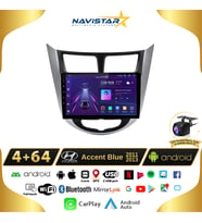 Hyundai  Accent Blue 2011-2013 Model 4GB + 64GB Android 13 Kablosuz Carplay Navigasyon Multimedya Sistemi