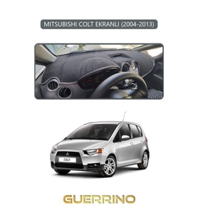 MITSUBISHI COLT EKRANLI 2004-2013TORPİDO KORUMA HALISI GRİ KENAR