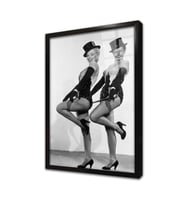 Siyah Beyaz Marilyn Monroe Çerçeveli Cam Tablo