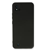 Realme C11 2021 Kılıf Nano içi Kadife Silikon - Siyah