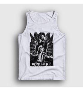 Presmono Unisex Beyaz Graveyard Tim Burton Film Beetlejuice Atlet 452860tt