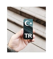 Siyah Bayrak Plakalık Logosu Pleksi