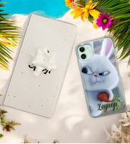 Dedektif Tavşan Tasarımlı Kişiye Özel Şeffaf Telefon Kılıfı (Tüm Telefon Modelleri Mevcuttur.) - Hediye Kutulu