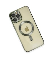 Newface iPhone 12 Pro Max Kılıf Kross Magneticsafe Kapak - Koyu Yeşil