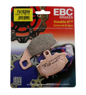 Kawasakı  ZX9R ZX6R 636(2002-2006) ZX10R(2009 Ve EBC Sinterli Ön Fren Balata cesi) Z 1000 Sx Z 1000 (2015 Ve EBC Sinterli Ön Fren Balata cesi) EBC Sinterli Arka Fren Balata  M004444