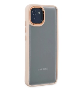 Durukar® Samsung Galaxy A03 Kılıf Dora Kapak - Pudra